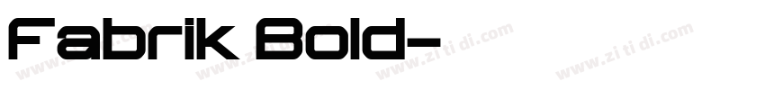 Fabrik Bold字体转换